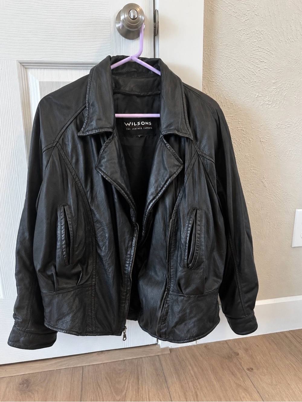 Wilson Black Leather Flight-Style Women's Jacket